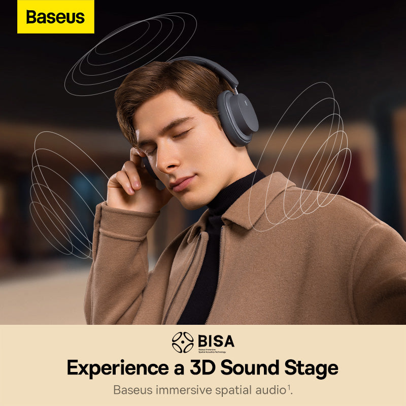 Baseus Bowie D05 – Casque Sans Fil Bluetooth (Grey - NGTD020213)