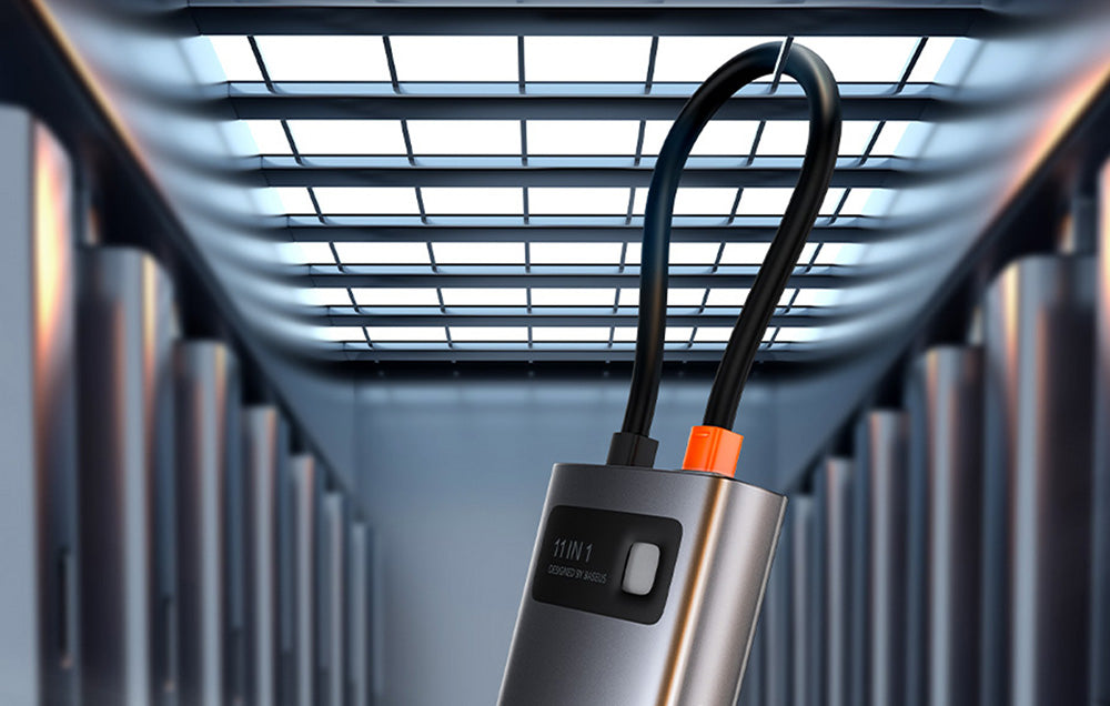 Adapteur Baseus 11-in-1 /Type-C HUB – Gris – CAHUB-CT0G