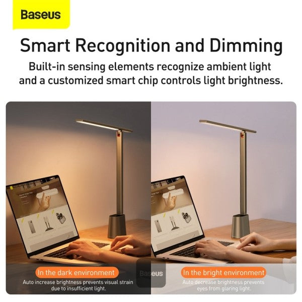 Baseus Lampe de bureau pliante rechargeable COULEUR bLANC DGZG-0G