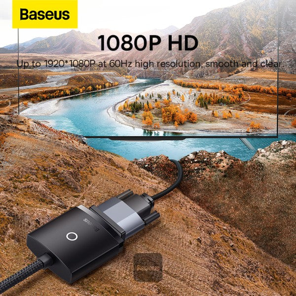 L'adaptateur Baseus HDMI vers VGA Noir (WKQX010001)