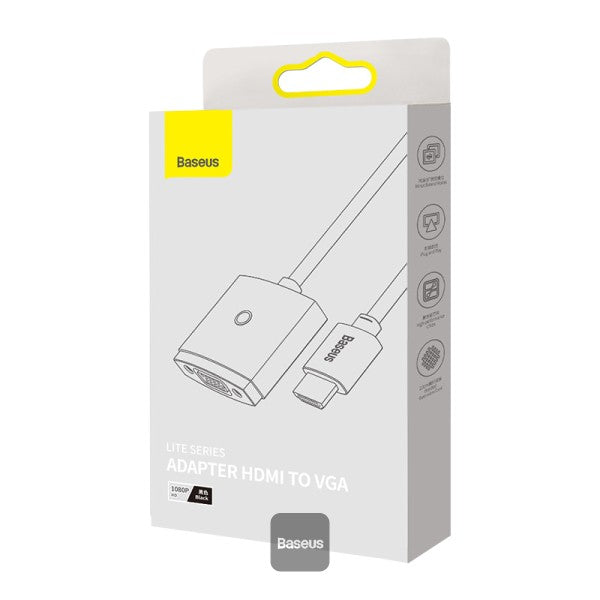 L'adaptateur Baseus HDMI vers VGA Noir (WKQX010001)