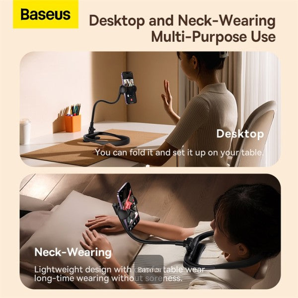 Baseus Support de Cou pour Téléphone Noir (LUGB000001)