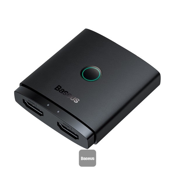 Baseus AirJoy Series 2-en-1 Commutateur HDMI bidirectionnel – Cluster Noir (B01331105111-00) :