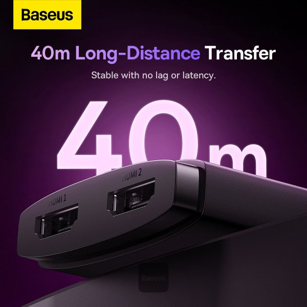 Baseus AirJoy Series 2-en-1 Commutateur HDMI bidirectionnel – Cluster Noir (B01331105111-00) :