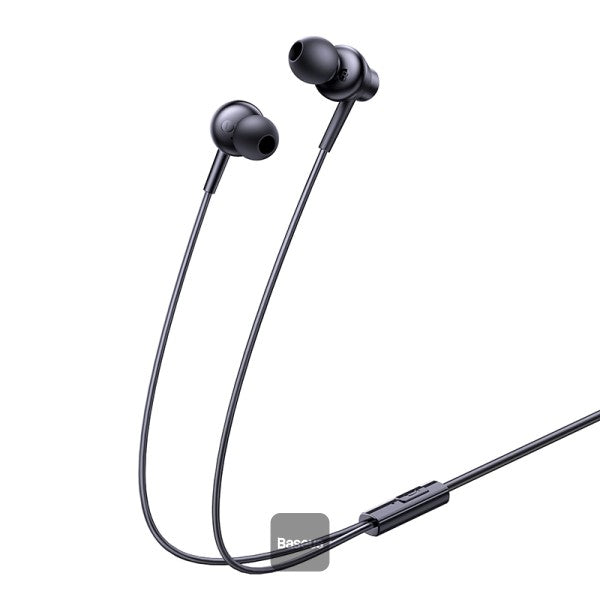 Baseus Encok CZ11 Type-C Wired Headphone, In-Ear Headset USB-C Earphone With Mic - Black-A00164300113-Z1