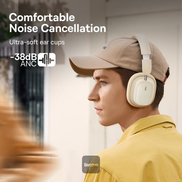Baseus Casque Wireless Headphones -White-A00050402223-00
