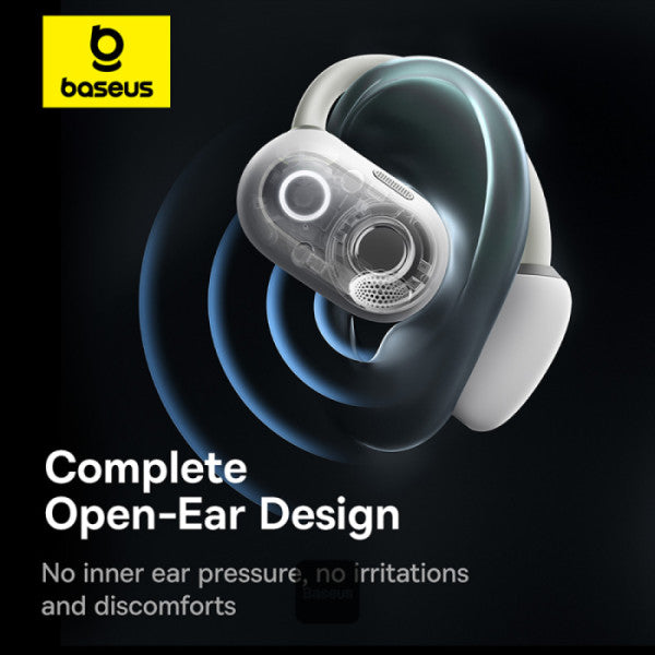 Baseus Eli Sport 1 – Écouteurs Open-Ear TWS pour le Sport (Blanc Stellar - A00064400221-00)