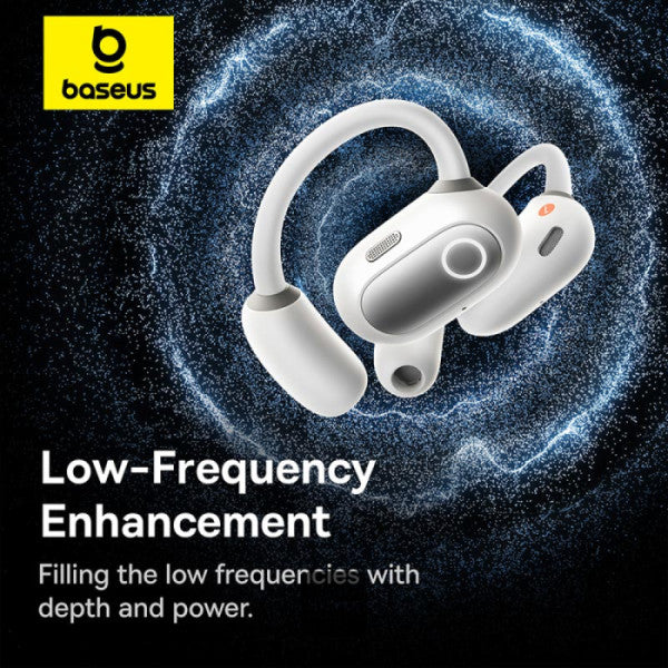 Baseus Eli Sport 1 – Écouteurs Open-Ear TWS pour le Sport (Blanc Stellar - A00064400221-00)