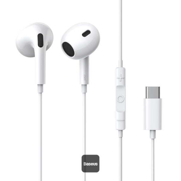 Baseus Écouteurs filaires Type-C Encok CZ17 – Blanc - A00170000213-Z1