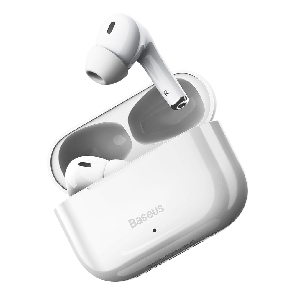 BASEUS Écouteurs sans fil W3 White Réduction de bruit pour écouteurs - NGW3-02