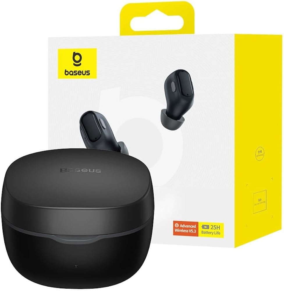 BASEUS Écouteurs sans fil WM01 Noir (NGTW240001)