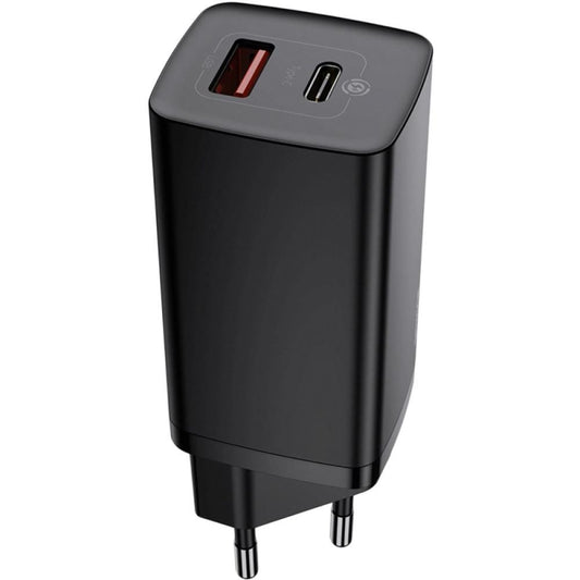 Baseus Chargeur USB + Type C – QC 3.0 PD 3.0 65W 3A -noir-CCGAN2L-B01