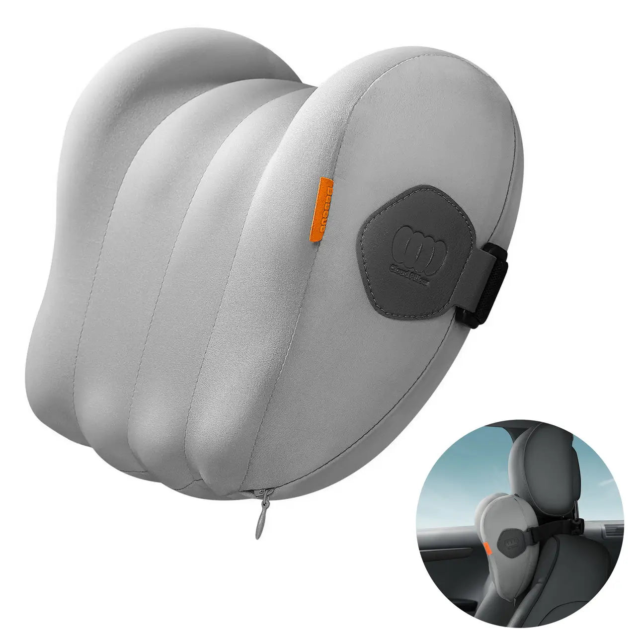 Baseus Coussin d’appui-tête pour voiture Baseus ComfortRide – Gris – CNTZ000013