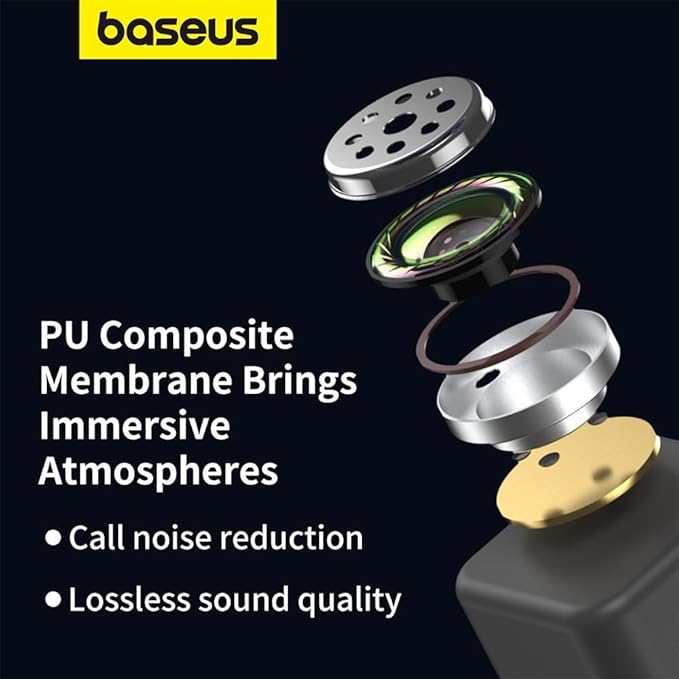 BASEUS Écouteurs sans fil WM01 Noir (NGTW240001)