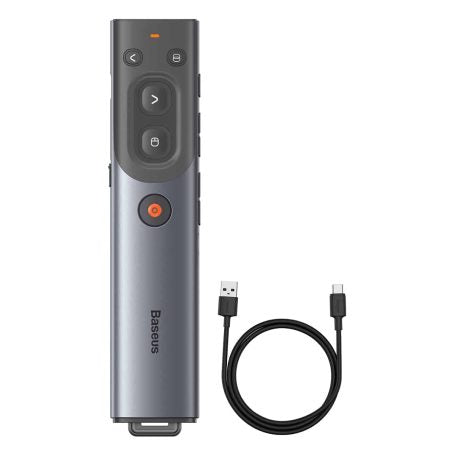 Pointeuse de Présentation multimédia BASEUS avec commande vocal sans fil version de chargement à lumière rouge – WKCD020013