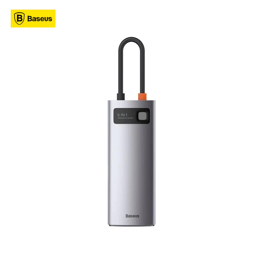 Adaptateur BASEUS WKWG030013 6 IN 1 STARJOY P-ort type-C HUB ADAPTER-GRIS