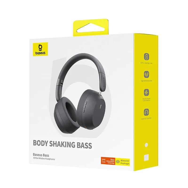 Casque sans fil Baseus Bass 35 Max crépuscule – A00070800821-00 - NOIR
