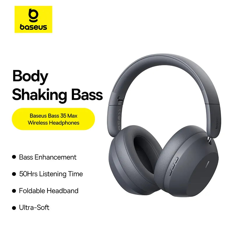 Casque sans fil Baseus Bass 35 Max crépuscule – A00070800821-00 - NOIR