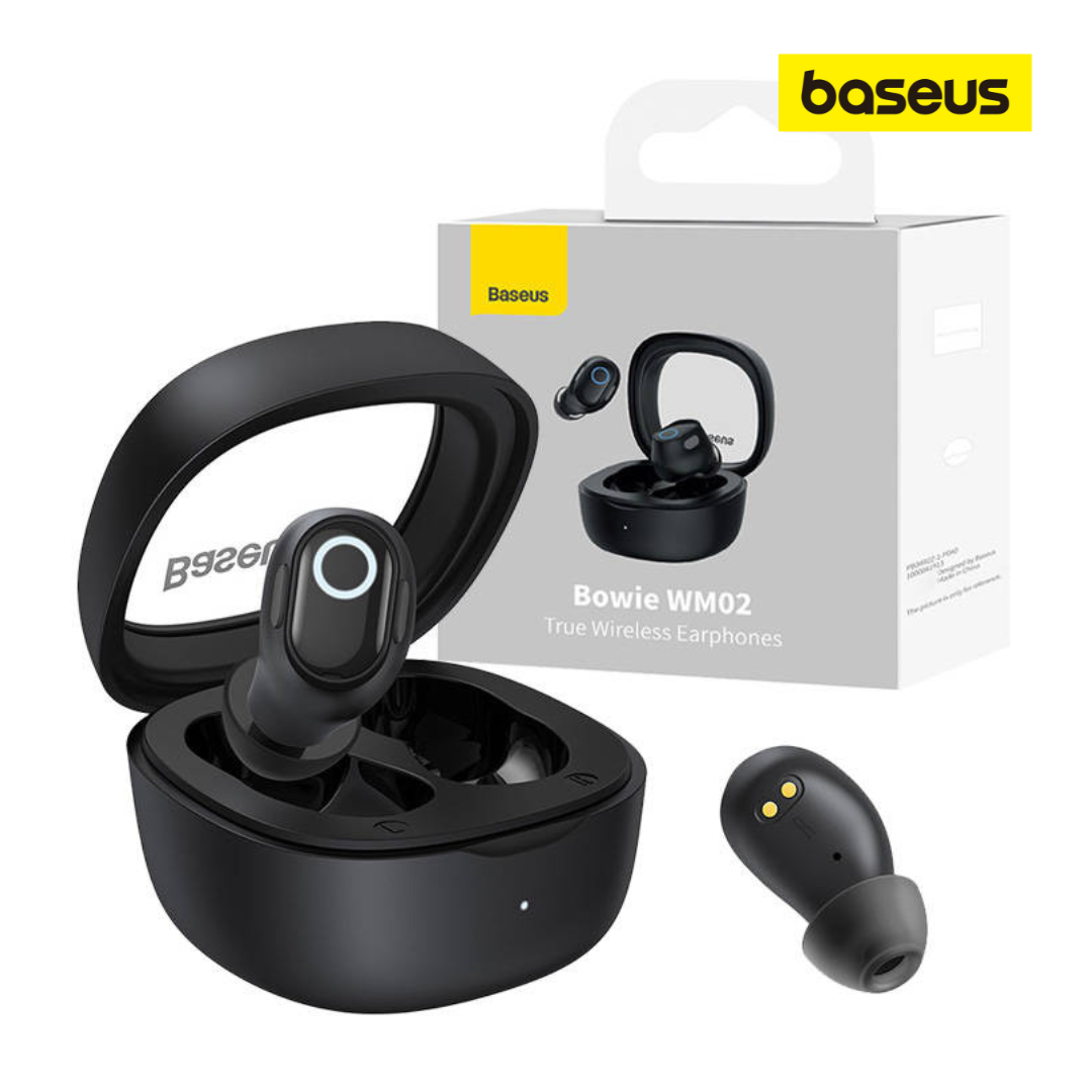 Baseus Écouteurs Bluetooth Bowie WM02 noir (NGTW180101)