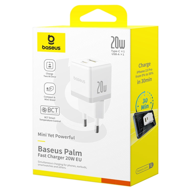 Baseus Palm Fast Charger C+U 20W EU Moon White (P10111608213-00)