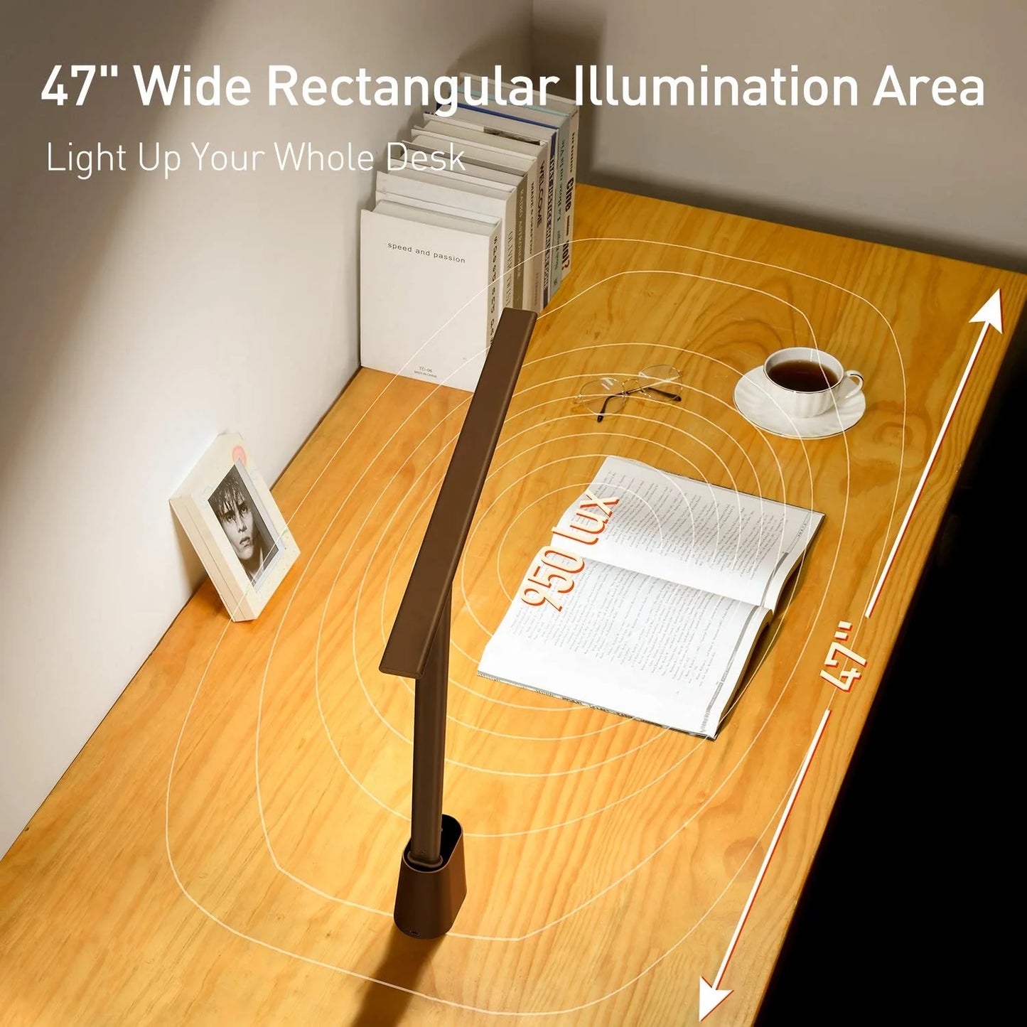 Baseus Lampe de bureau pliante rechargeable COULEUR bLANC DGZG-0G