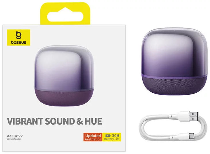 Baseus Enceinte Bluetooth Sans Fil haut parleur – VIOLET ( a20056200521-00)