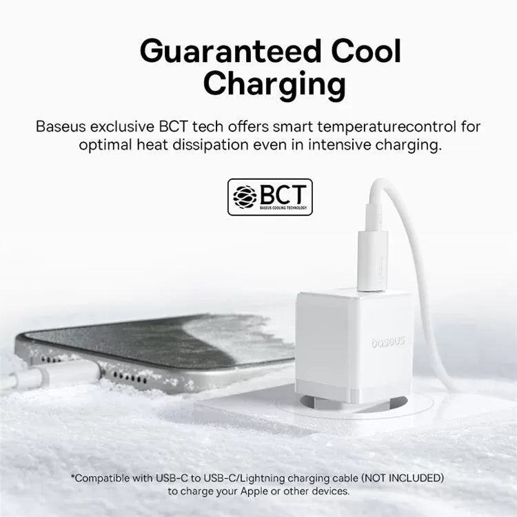 Baseus Palm Fast Charger C+U 20W EU Moon White (P10111608213-00)