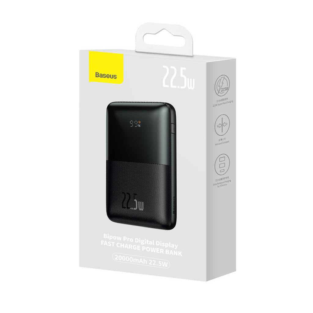 Baseus Power Bank 20000mAh USB Type-C 22.5W – Noir (PPBD040301)