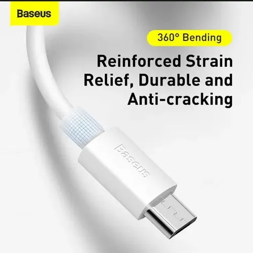 Baseus Cable USB vers Micro 2.1A /2PCS/Set/1.5m Blanc - TZCAMZJ-02