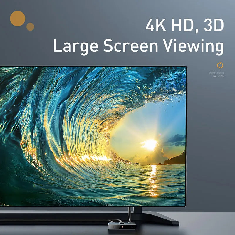 Baseus Hdmi 2in1Or 1in2 -CAHUB-BC0G