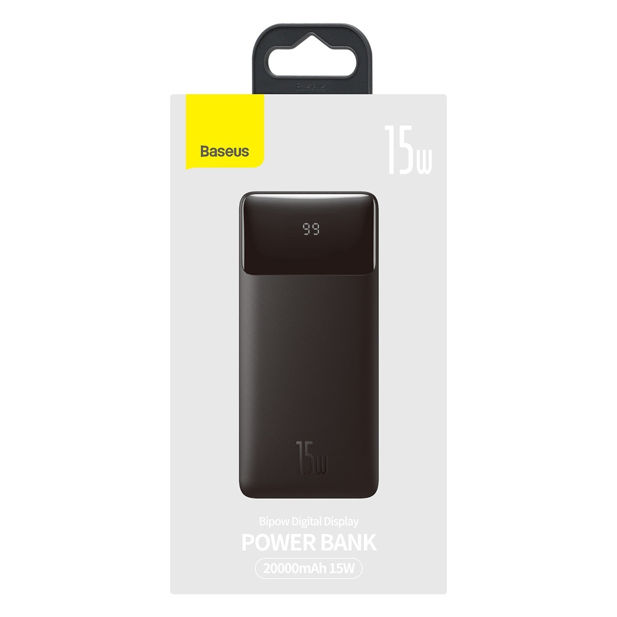 Power Bank Baseus 20000mAh 15W 2xUSB, USB-C- Black – PPDML-J01