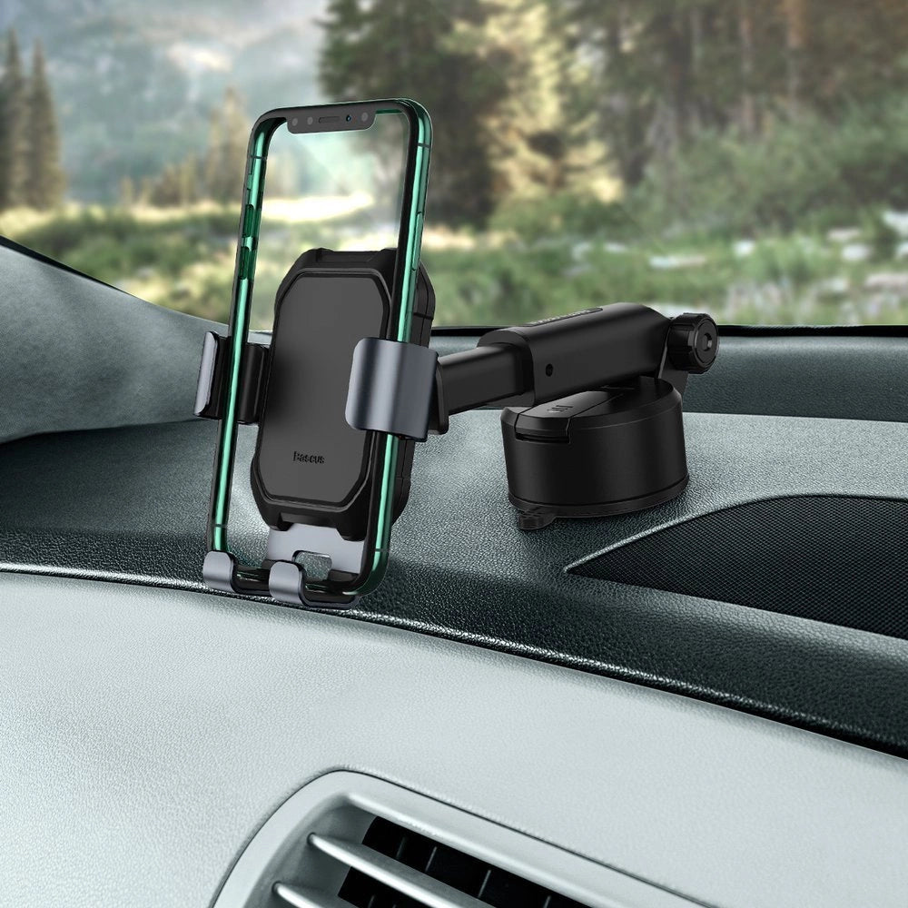 Support de support de voiture gravitaire de réservoir Baseus avec ternissement de base d'aspiration noir-Noir -SUYL-TK01
