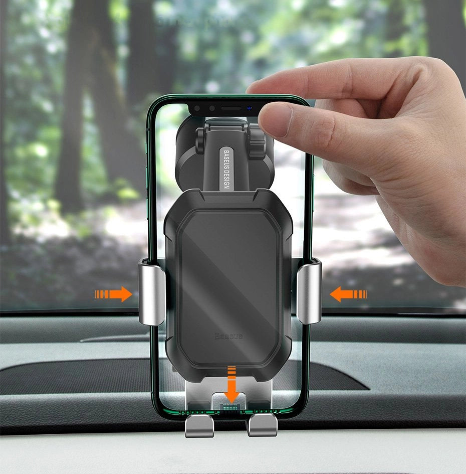 Support de support de voiture gravitaire de réservoir Baseus avec ternissement de base d'aspiration noir-Noir -SUYL-TK01