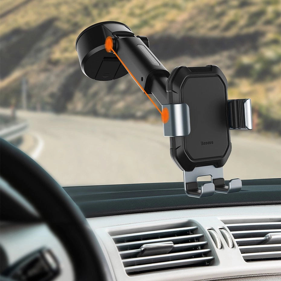 Support de support de voiture gravitaire de réservoir Baseus avec ternissement de base d'aspiration noir-Noir -SUYL-TK01