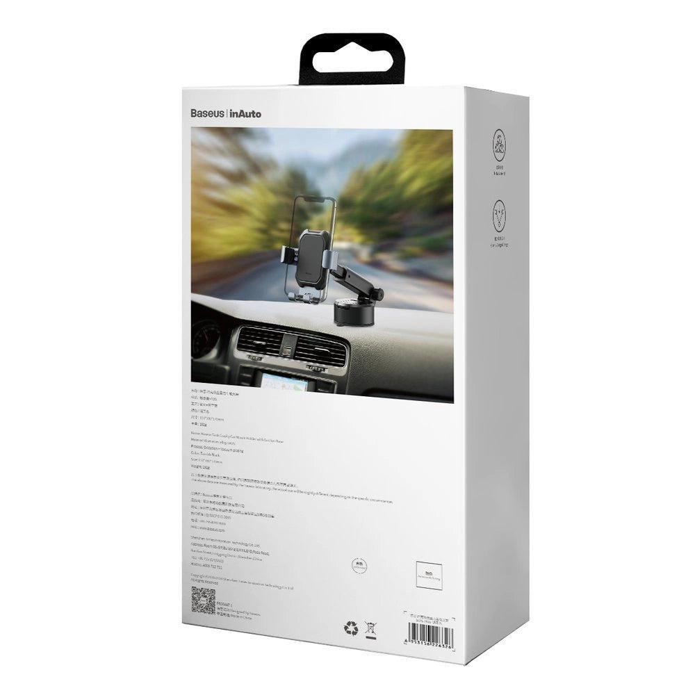 Support de support de voiture gravitaire de réservoir Baseus avec ternissement de base d'aspiration noir-Noir -SUYL-TK01
