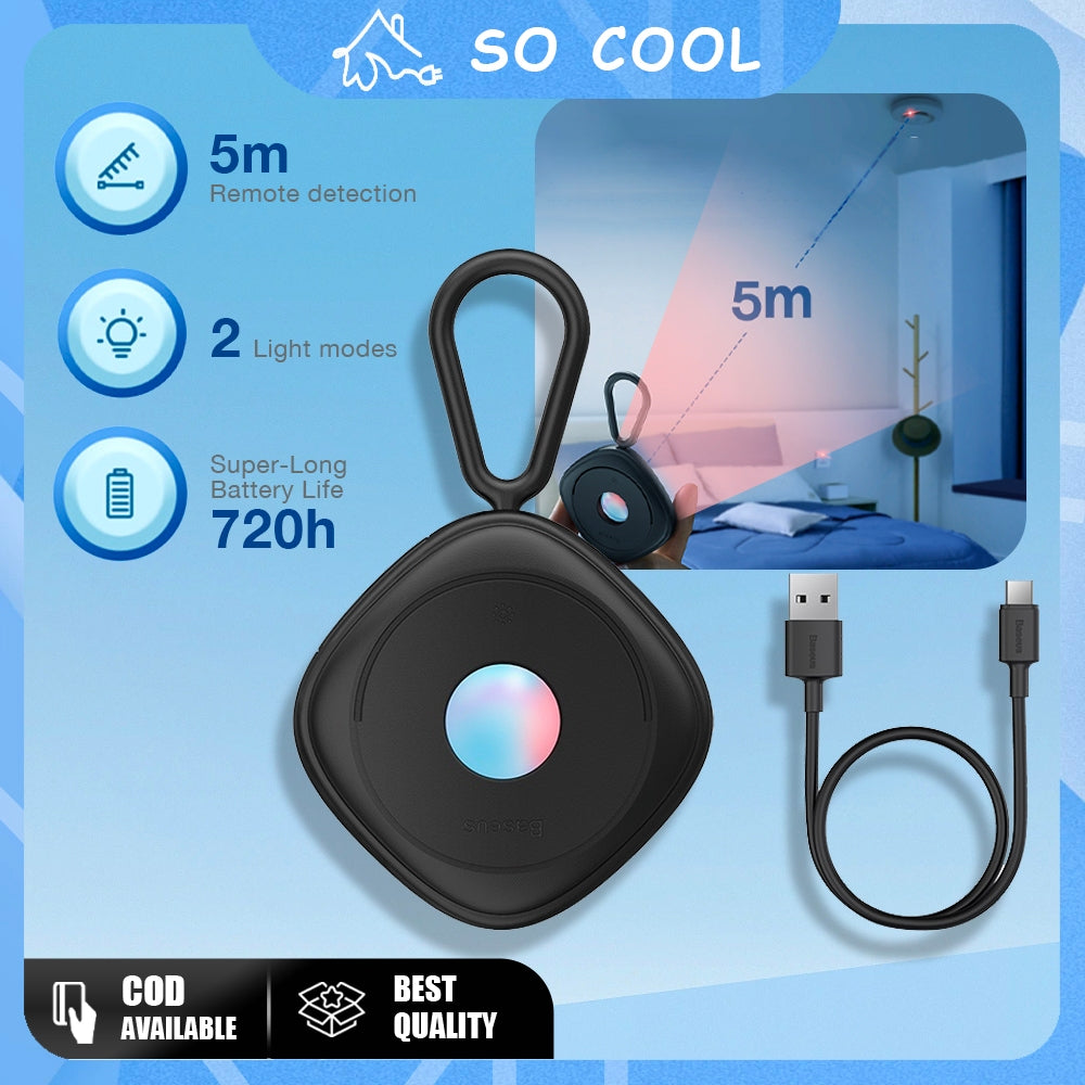 Baseus Camera Detector Black With Simple charging cable USB to Type-C 0.3m Black-fmhy000001