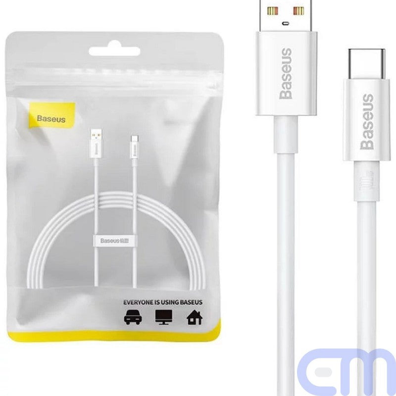 Baseus Câble USB vers Type-C 100W / 1,5M Blanc (P10320102214-02)