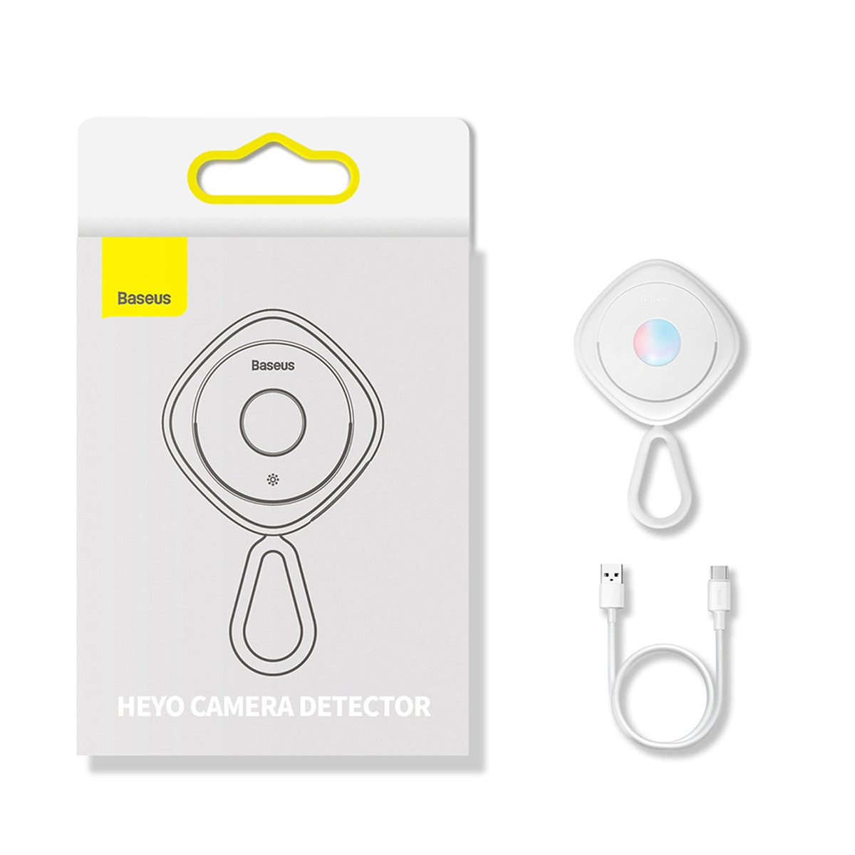 Baseus Camera Detector Black With Simple charging cable USB to Type-C 0.3m Black-fmhy000001