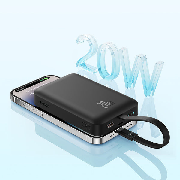 Baseus Magnetic Mini Wireless Fast Charge Power Bank iP Edition 10000mAh 20W – Noir – P10022109113-00