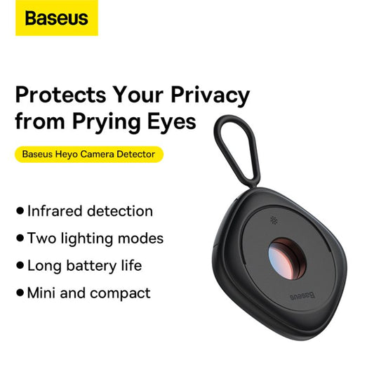 Baseus Camera Detector Black With Simple charging cable USB to Type-C 0.3m Black-fmhy000001