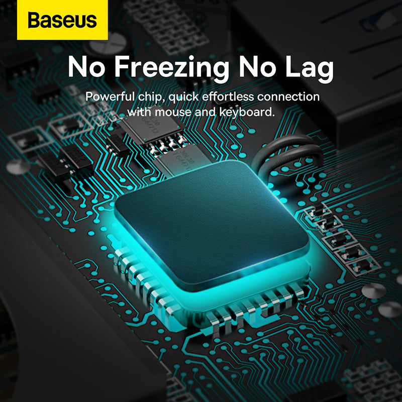Baseus Adapteur 8-in-1 Type-C HUB / Type-C to HDMI*1 / VGA*1 /USB3.0*3 / Type C PD*1 / SD&TF*1 – gris-WKWG050013
