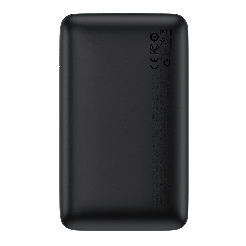 BEST OFFRE🔥 = Power bank Baseus  20000mAh USB Type-C 22.5W Noir  – PPBD040301  = 🎁 Baseus Cable USB to Type-C 66W 2m White fast charge -CATYS-A02  🎁