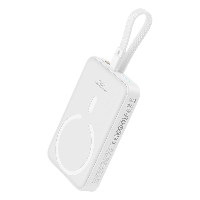 Baseus Magnetic Mini Wireless Fast Charge Power Bank iP Edition 10000mAh 20W – Blanc – P10022109223-00