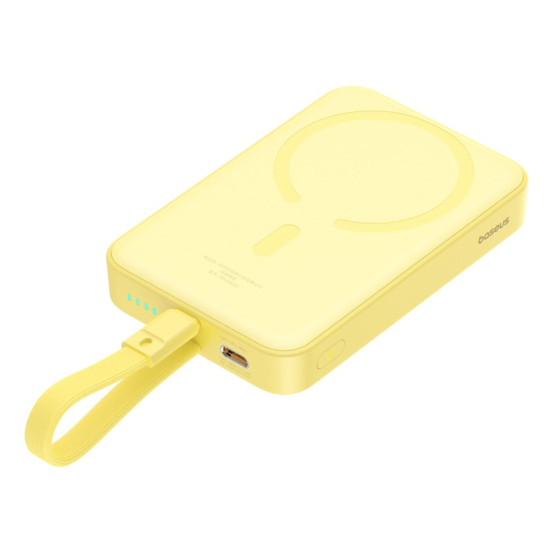 Baseus Magnetic Mini Wireless Fast Charge Power Bank iP Edition 10000mAh 20W – Jaune – P10022109Y23-00