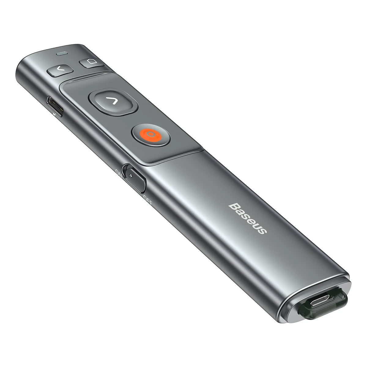 BASEUS ORANGE DOT WIRELESS PRESENTER-  Télécommande de Présentation Sans Fil - ACFYB-0G - GREY