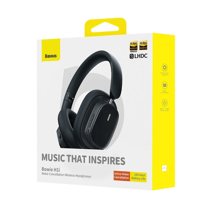 Baseus Casque Bowie H1i  Sans Fil – Wireless Headphones NOIR (A00050402113-00)