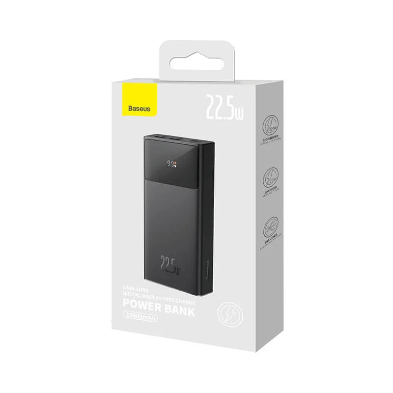 BASEUS PPXJ080001 Star-Lord Power Bank 20000mAh 22.5W Noir
