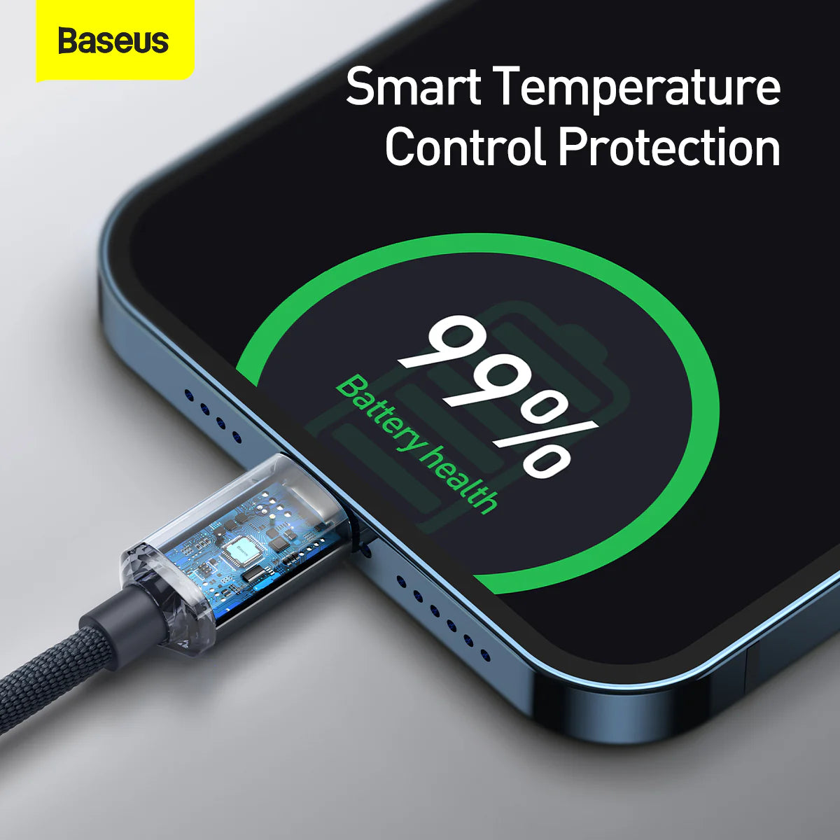 Baseus Câble Type-C vers iP 20W 2m Noir (CAJY000301)