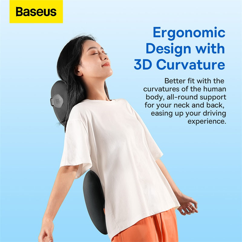 Baseus Coussin d’appui-tête pour voiture Baseus ComfortRide – Noir – C20036400111-00