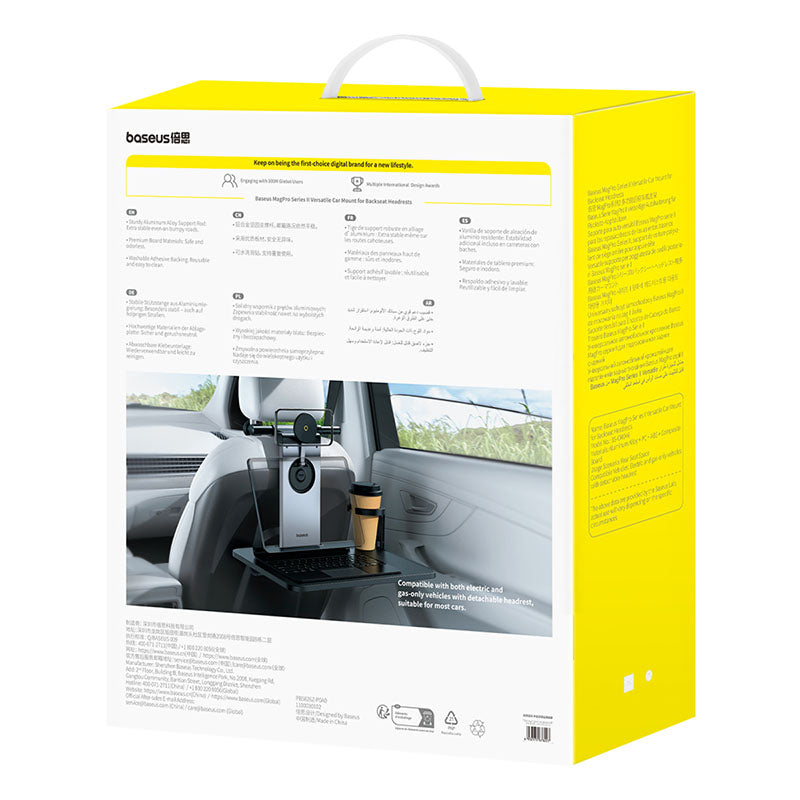 Baseus MagPro 2 Support Voiture Multifonction pour Appui-Tête Arrière – C40272901121-00